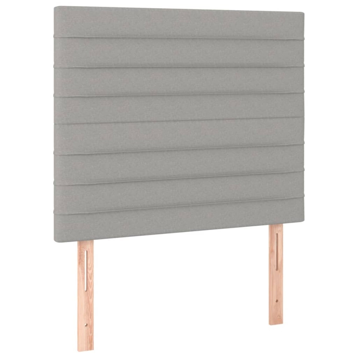 vidaXL Κεφαλάρια Κρεβατιού 2 τεμ.Αν. Γκρι 100x5x78/88 εκ. Υφασμάτινο