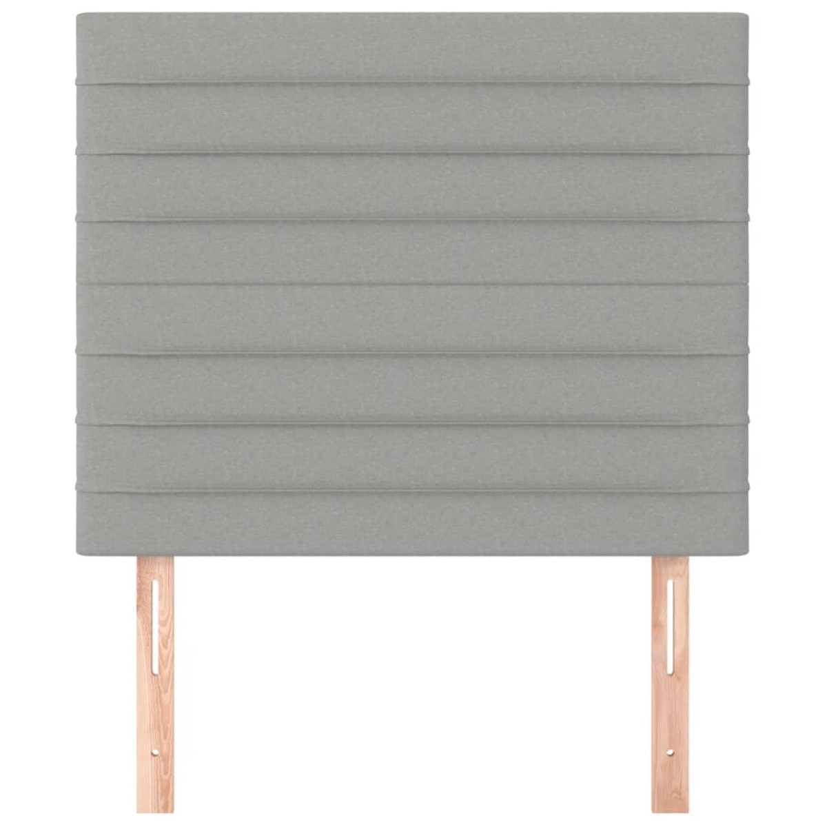 vidaXL Κεφαλάρια Κρεβατιού 2 τεμ.Αν. Γκρι 100x5x78/88 εκ. Υφασμάτινο