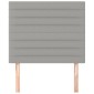 vidaXL Κεφαλάρια Κρεβατιού 2 τεμ.Αν. Γκρι 100x5x78/88 εκ. Υφασμάτινο