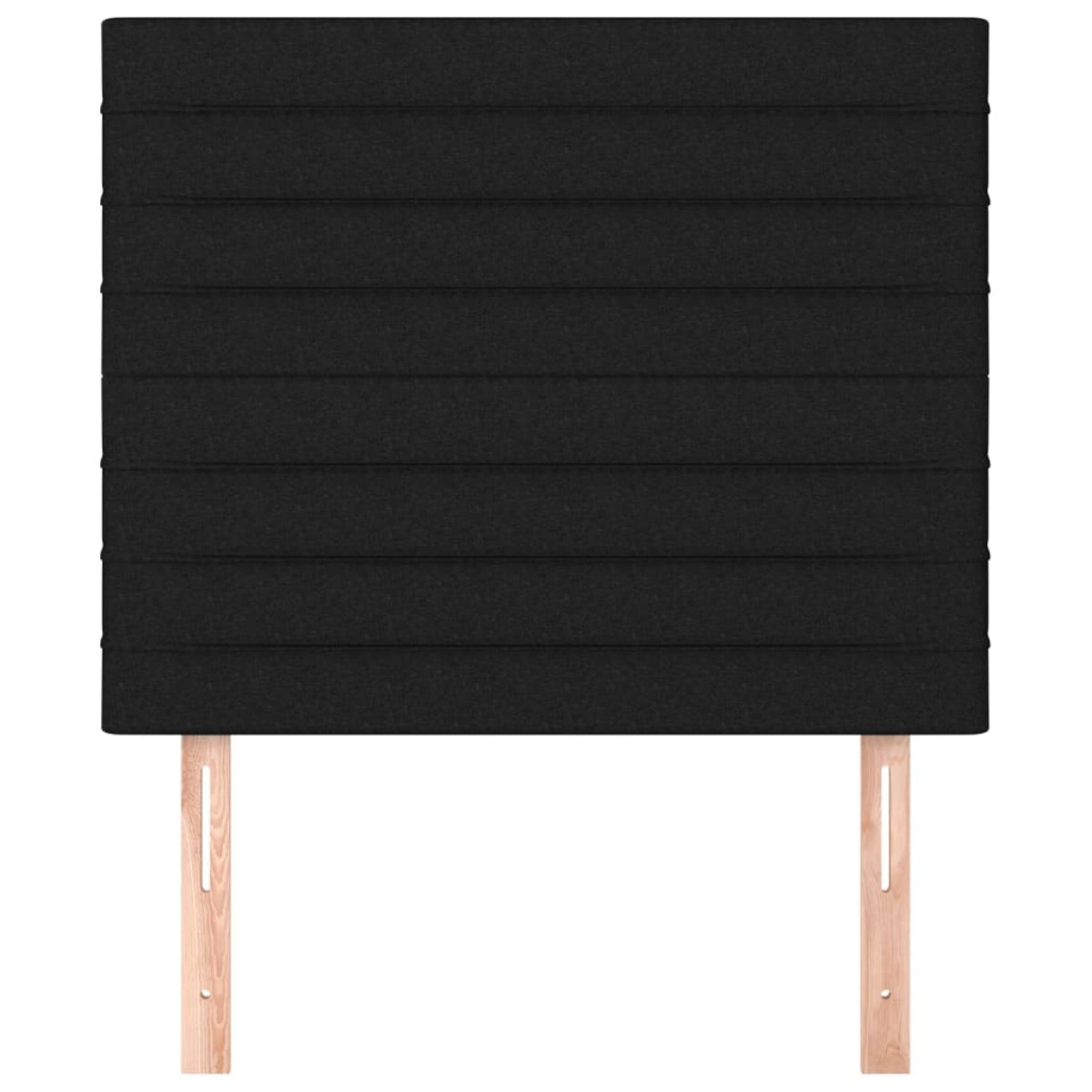 vidaXL Κεφαλάρια Κρεβατιού 2 τεμ. Μαύρο 100x5x78/88 εκ. Υφασμάτινο