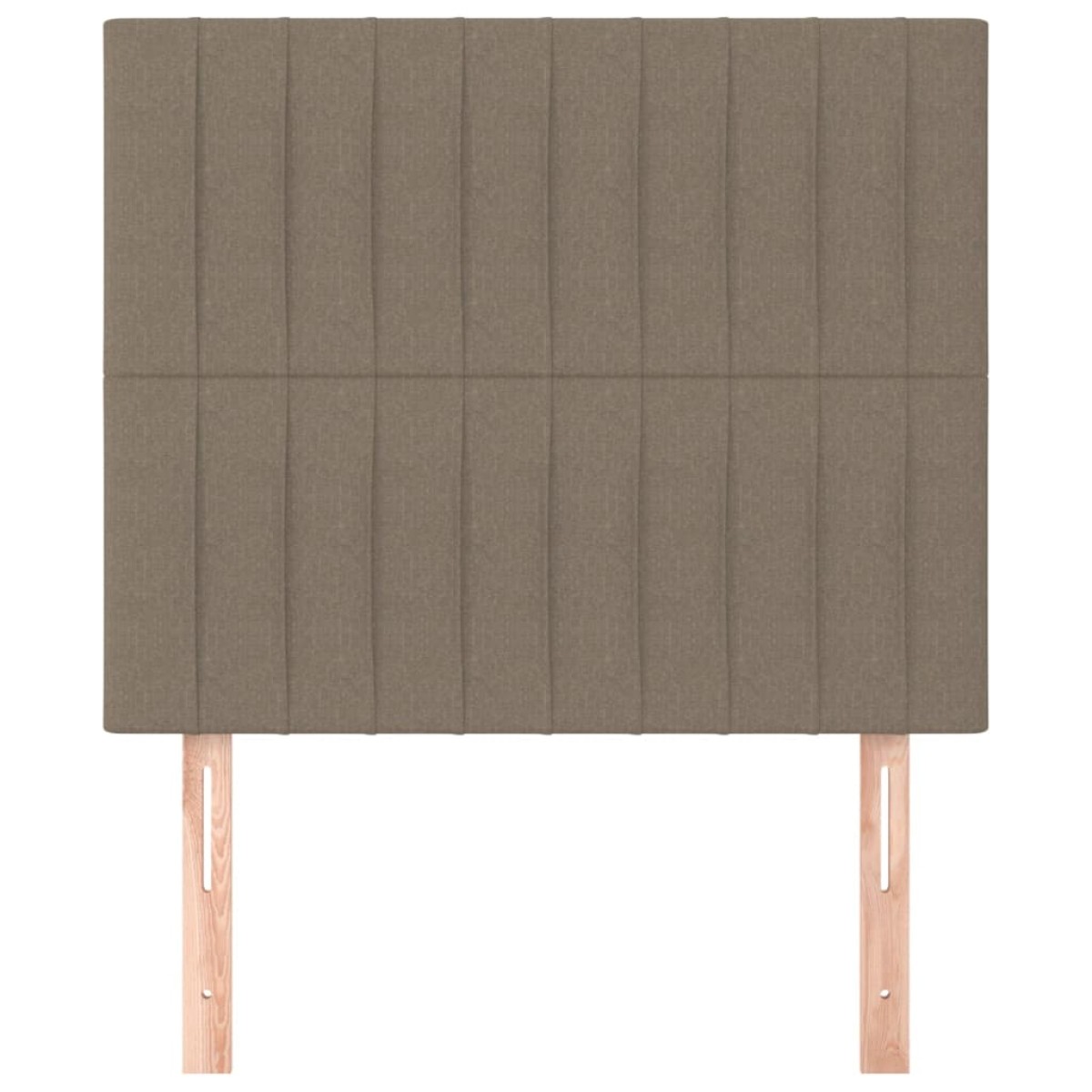 vidaXL Κεφαλάρια Κρεβατιού 2 τεμ. Taupe 80 x 5 x 78/88 εκ. Υφασμάτινο