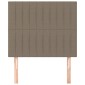 vidaXL Κεφαλάρια Κρεβατιού 2 τεμ. Taupe 80 x 5 x 78/88 εκ. Υφασμάτινο