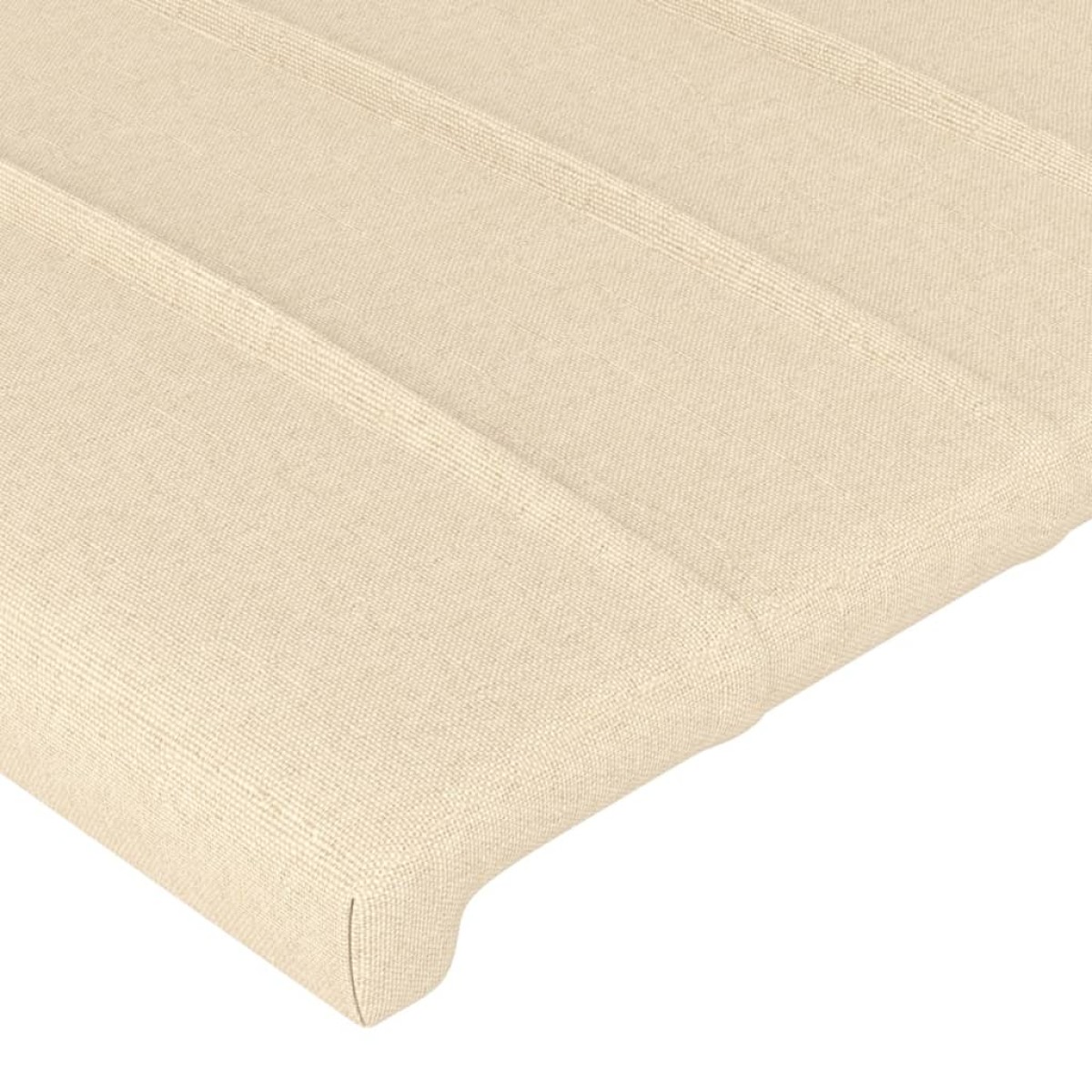 vidaXL Κεφαλάρια Κρεβατιού 2 τεμ. Κρεμ 80 x 5 x 78/88 εκ. Υφασμάτινο