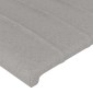 vidaXL Κεφαλάρια Κρεβατιού 4 τεμ.Αν. Γκρι 100x5x78/88 εκ. Υφασμάτινο
