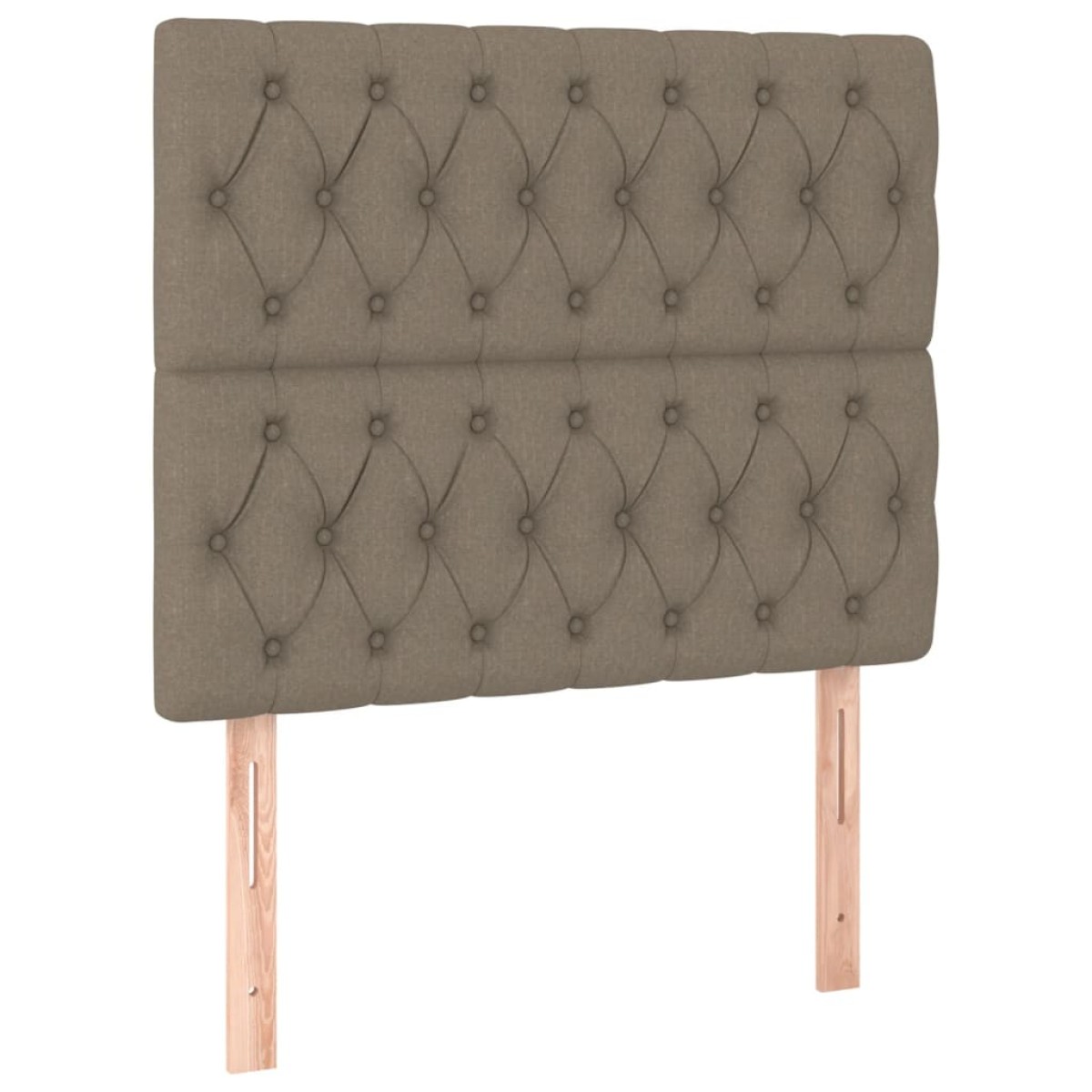vidaXL Κεφαλάρια Κρεβατιού 2 τεμ. Taupe 100x7x78/88 εκ. Υφασμάτινο