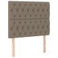 vidaXL Κεφαλάρια Κρεβατιού 2 τεμ. Taupe 100x7x78/88 εκ. Υφασμάτινο