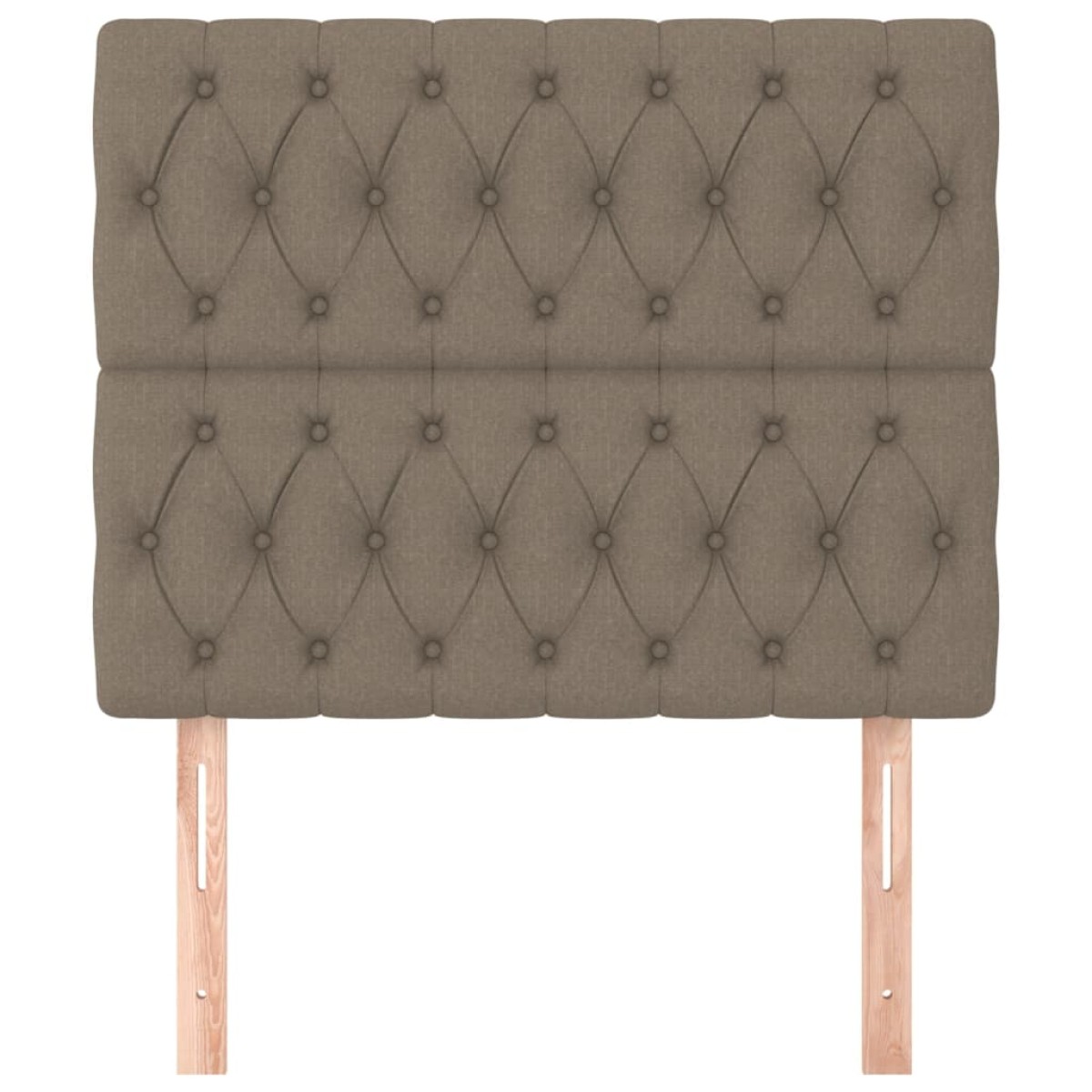 vidaXL Κεφαλάρια Κρεβατιού 2 τεμ. Taupe 100x7x78/88 εκ. Υφασμάτινο