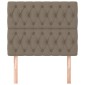 vidaXL Κεφαλάρια Κρεβατιού 2 τεμ. Taupe 100x7x78/88 εκ. Υφασμάτινο
