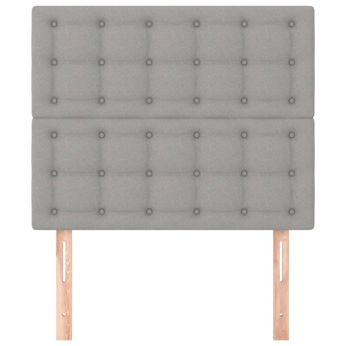 vidaXL Κεφαλάρια Κρεβατιού 2 τεμ. Αν. Γκρι 80 x 5 x 78/88εκ.Υφασμάτινο