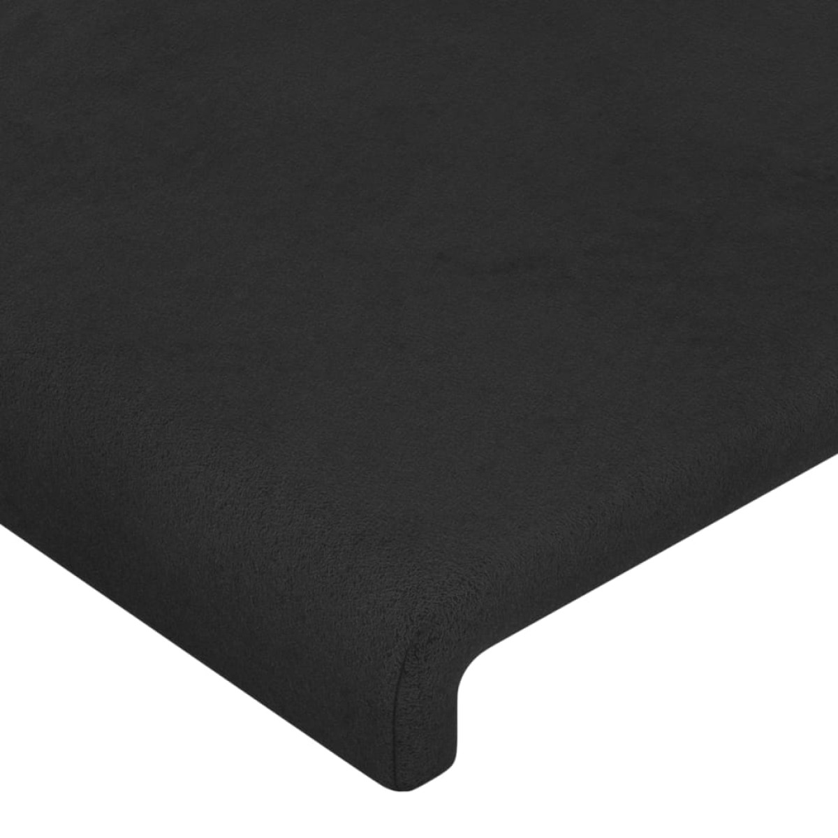 vidaXL Κεφαλάρι με Πτερύγια Μαύρο 103x23x78/88 εκ. Βελούδινο