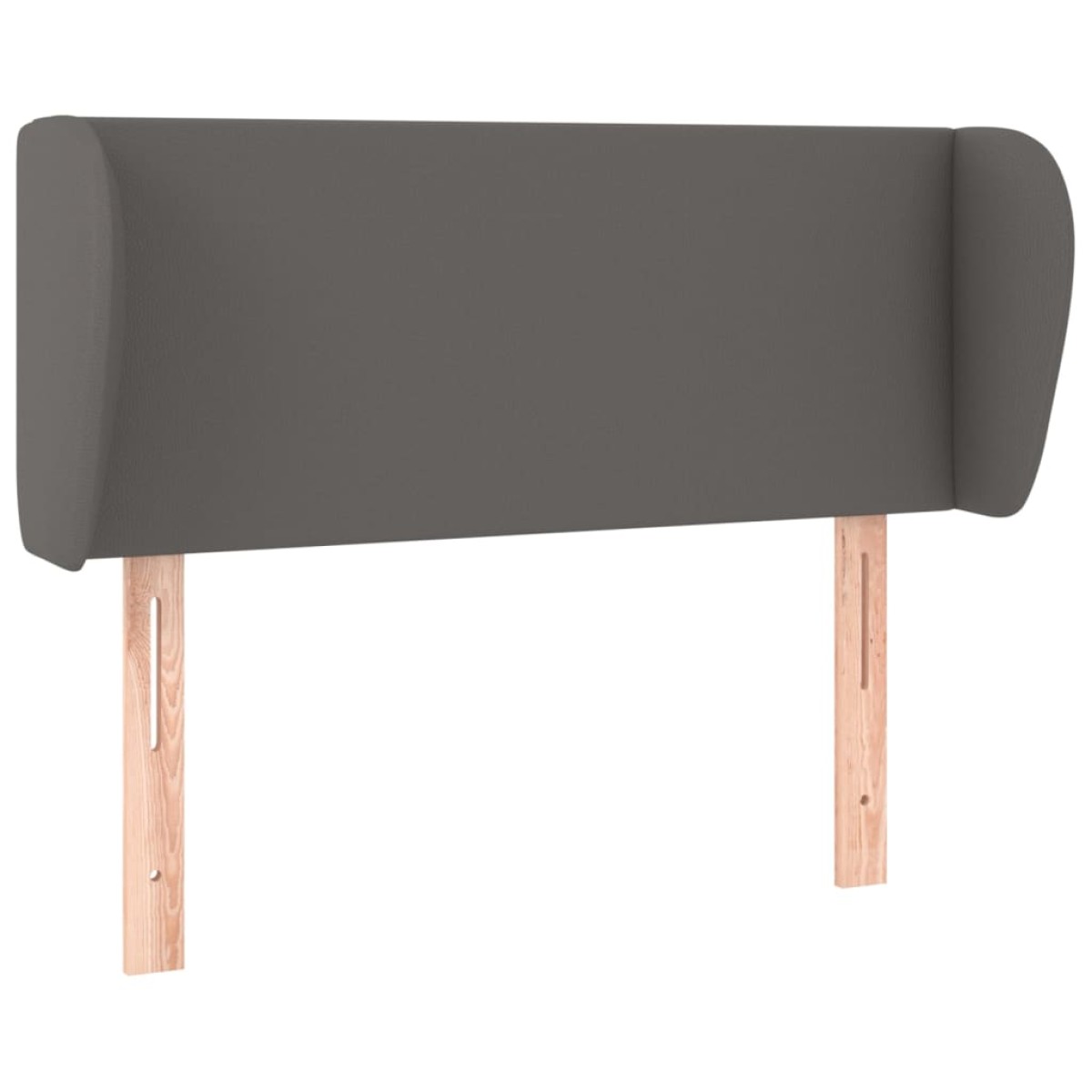 vidaXL Κεφαλάρι με Πτερύγια Γκρι 83x23x78/88 εκ. Συνθετικό Δέρμα