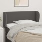vidaXL Κεφαλάρι με Πτερύγια Γκρι 83x23x78/88 εκ. Συνθετικό Δέρμα