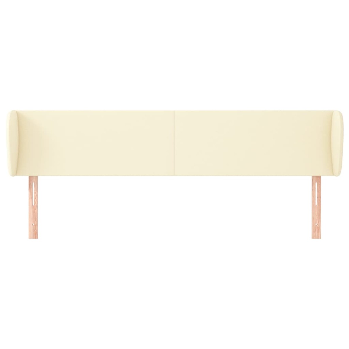 vidaXL Κεφαλάρι με Πτερύγια Κρεμ 183x23x78/88 εκ. Συνθετικό Δέρμα