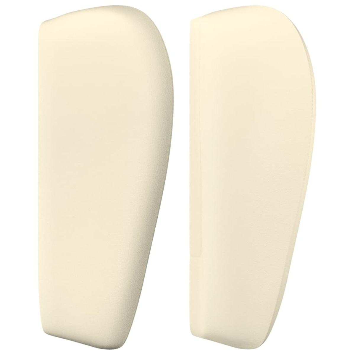 vidaXL Κεφαλάρι με Πτερύγια Κρεμ 183x23x78/88 εκ. Συνθετικό Δέρμα