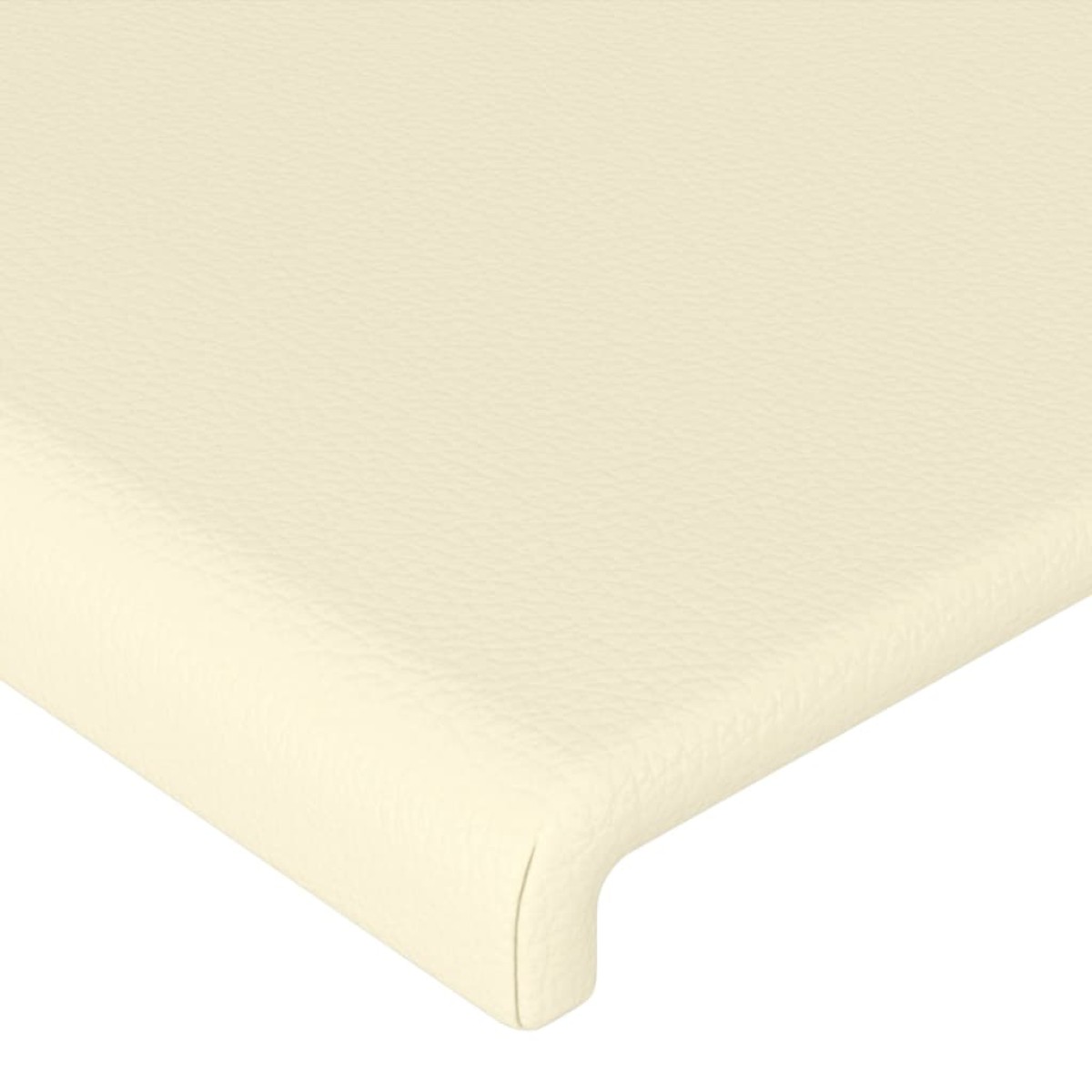 vidaXL Κεφαλάρι με Πτερύγια Κρεμ 183x23x78/88 εκ. Συνθετικό Δέρμα