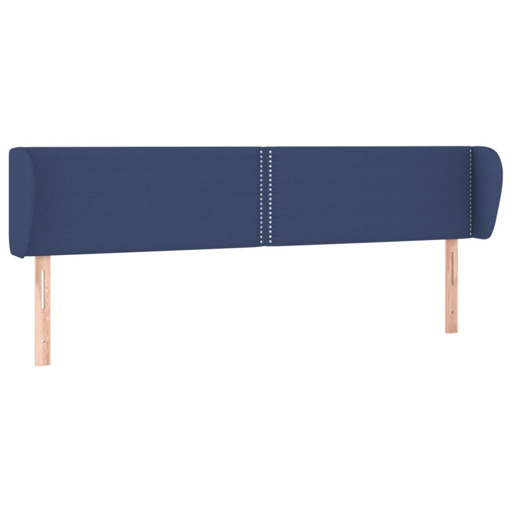 vidaXL Κεφαλάρι με Πτερύγια Μπλε 203 x 23 x 78/88 εκ. Υφασμάτινο