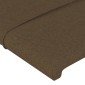 vidaXL Κεφαλάρι με Πτερύγια Σκούρο Καφέ 83x23x78/88 εκ. Υφασμάτινο