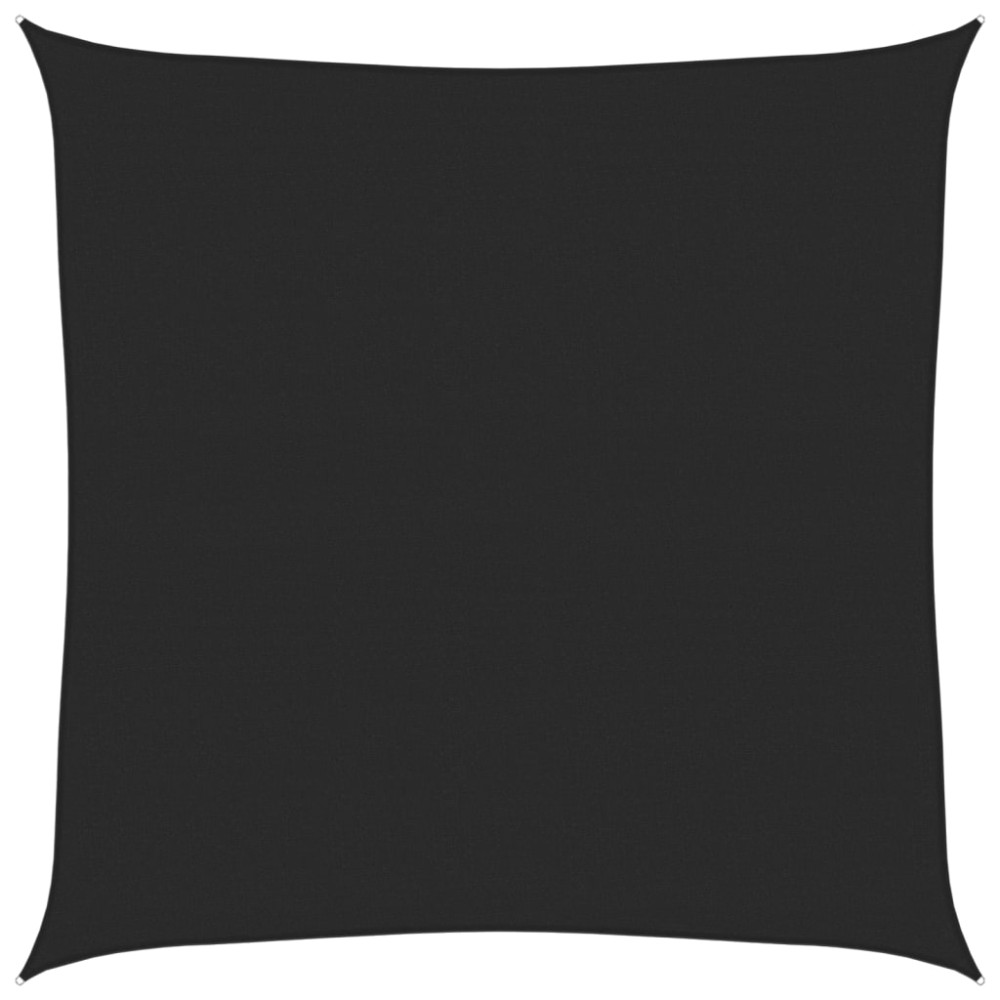 vidaXL Πανί Σκίασης Μαύρο 6 x 6 μ. από HDPE 160 γρ./μ²