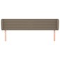 vidaXL Κεφαλάρι με Πτερύγια Taupe 183x23x78/88 εκ. Υφασμάτινο