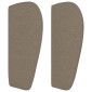vidaXL Κεφαλάρι με Πτερύγια Taupe 183x23x78/88 εκ. Υφασμάτινο