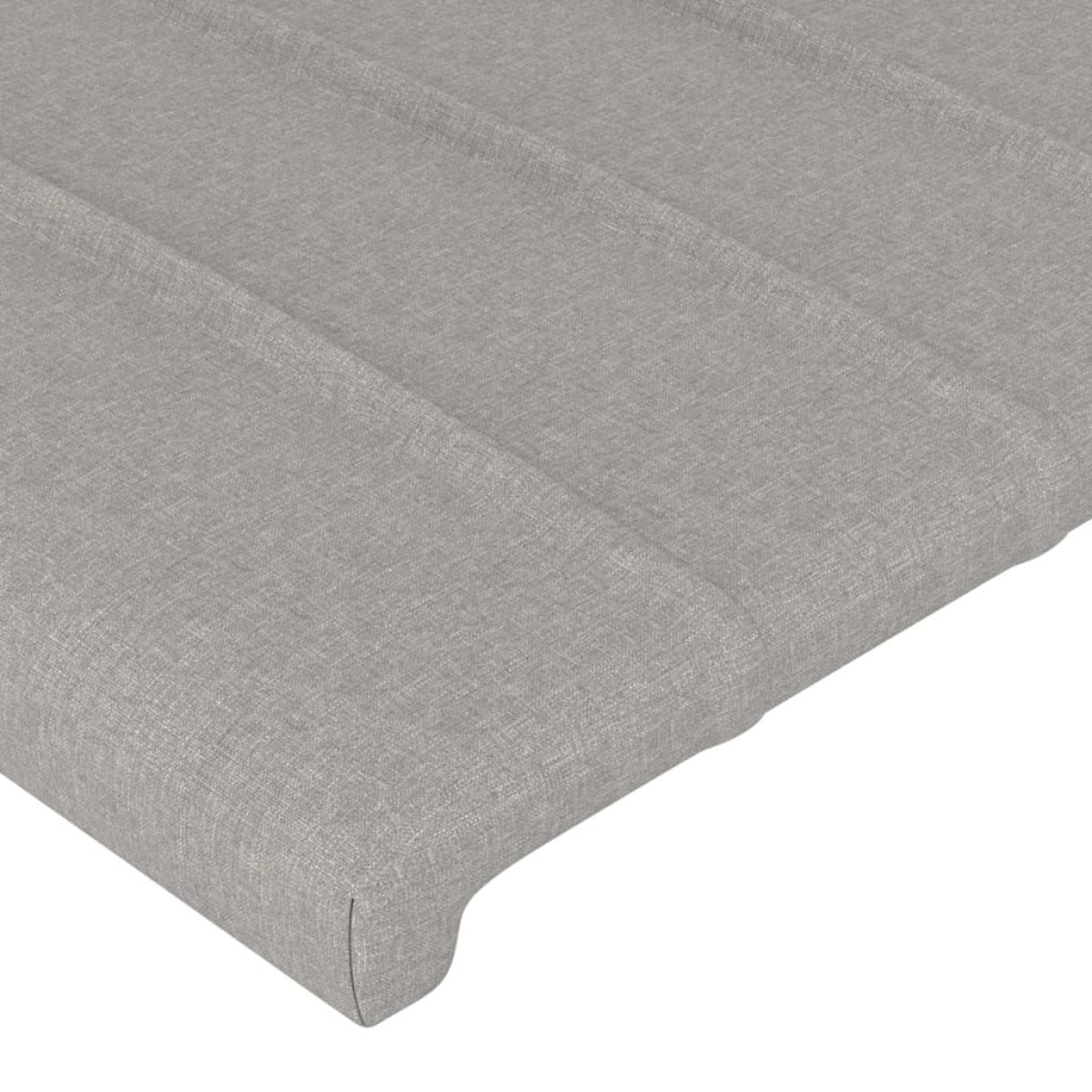 vidaXL Κεφαλάρι με Πτερύγια Ανοιχτό Γκρι 103x23x78/88 εκ. Υφασμάτινο