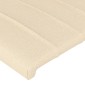 vidaXL Κεφαλάρι με Πτερύγια Κρεμ 163x23x78/88 εκ. Υφασμάτινο
