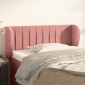 vidaXL Κεφαλάρι με Πτερύγια Ροζ 93x23x78/88 εκ. Βελούδινο