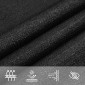 vidaXL Πανί Σκίασης Μαύρο 6 x 7 μ. από HDPE 160 γρ/μ²