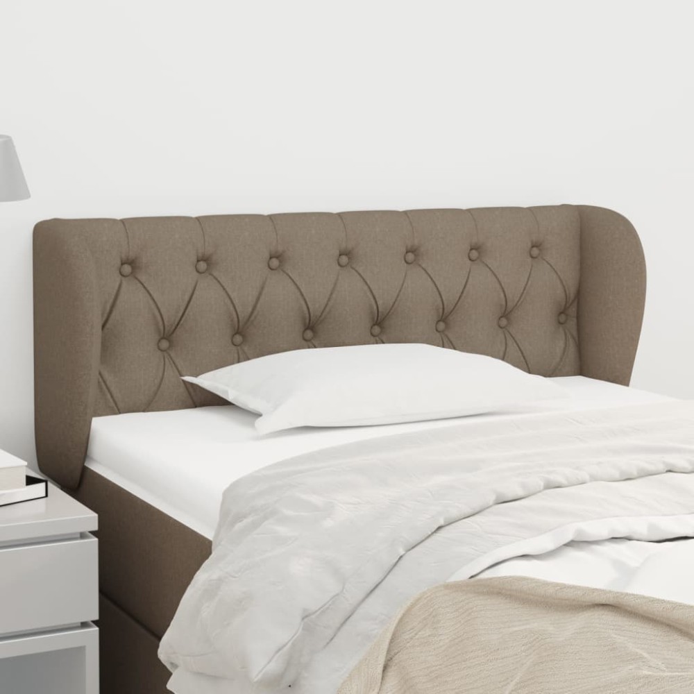 vidaXL Κεφαλάρι με Πτερύγια Taupe 93x23x78/88 εκ. Υφασμάτινο