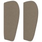 vidaXL Κεφαλάρι με Πτερύγια Taupe 103x23x78/88 εκ. Υφασμάτινο