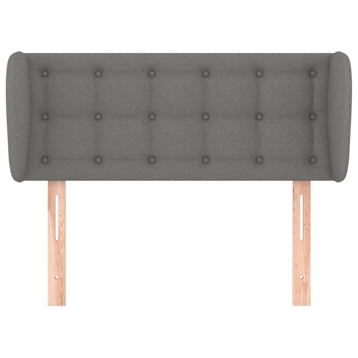 vidaXL Κεφαλάρι με Πτερύγια Σκούρο Γκρι 83x23x78/88 εκ. Υφασμάτινο