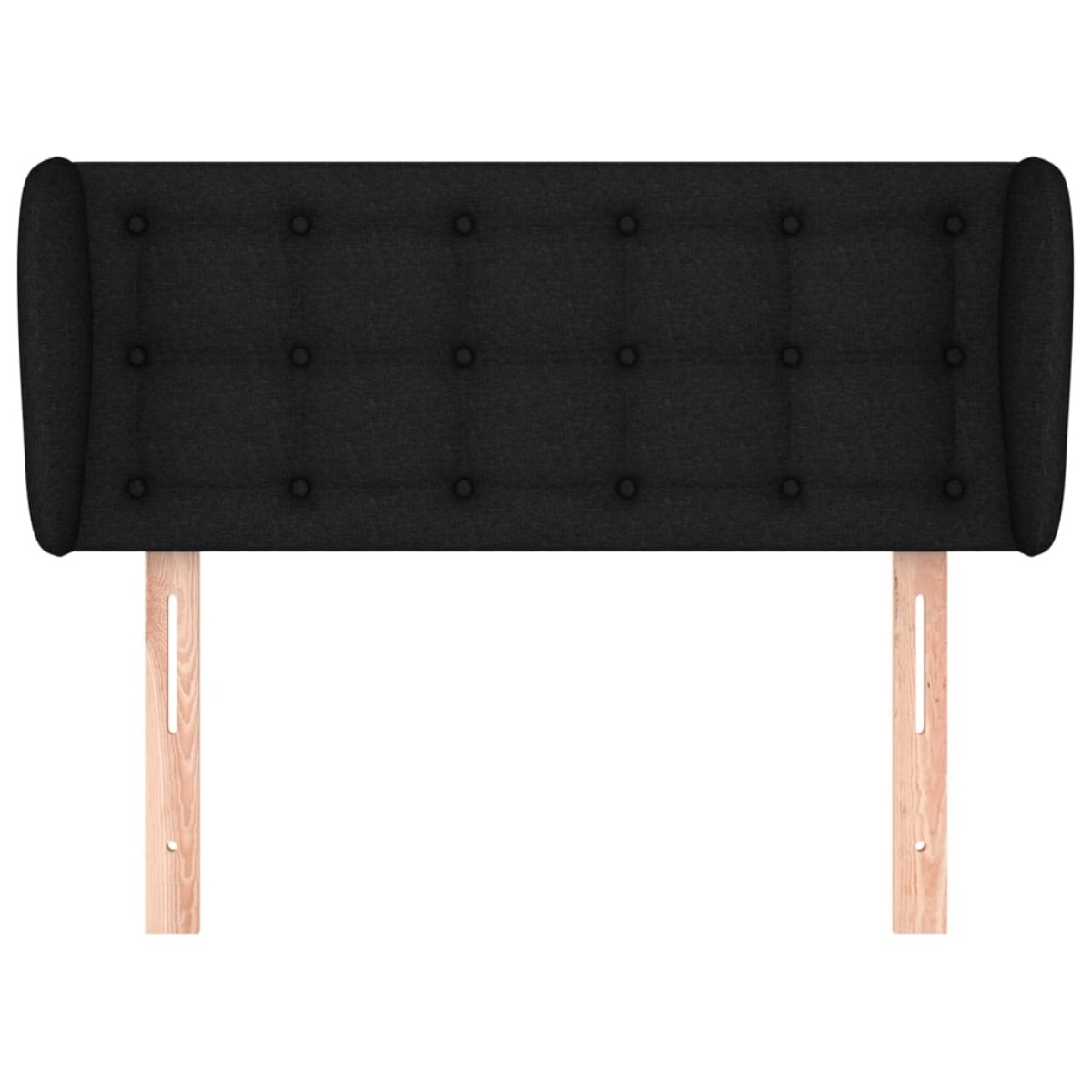 vidaXL Κεφαλάρι με Πτερύγια Μαύρο 103x23x78/88 εκ. Υφασμάτινο