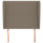 vidaXL Κεφαλάρι με Πτερύγια Taupe 83x23x118/128 εκ. Υφασμάτινο