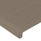 vidaXL Κεφαλάρι με Πτερύγια Taupe 83x23x118/128 εκ. Υφασμάτινο