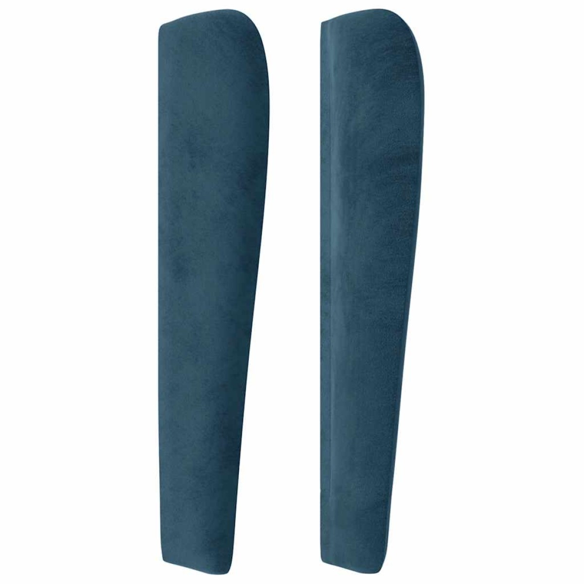 vidaXL Κεφαλάρι με Πτερύγια Σκούρο Μπλε 93 x 23 x 118/128εκ.Βελούδινο
