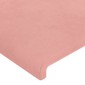 vidaXL Κεφαλάρι με Πτερύγια Ροζ 93x23x118/128 εκ. Βελούδινο