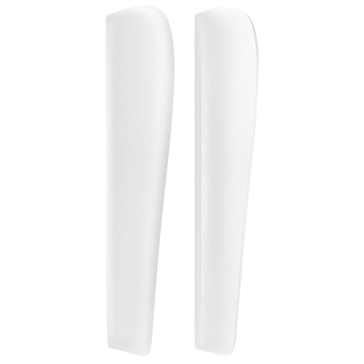 vidaXL Κεφαλάρι με Πτερύγια Λευκό 163x23x118/128 εκ. Συνθετικό Δέρμα