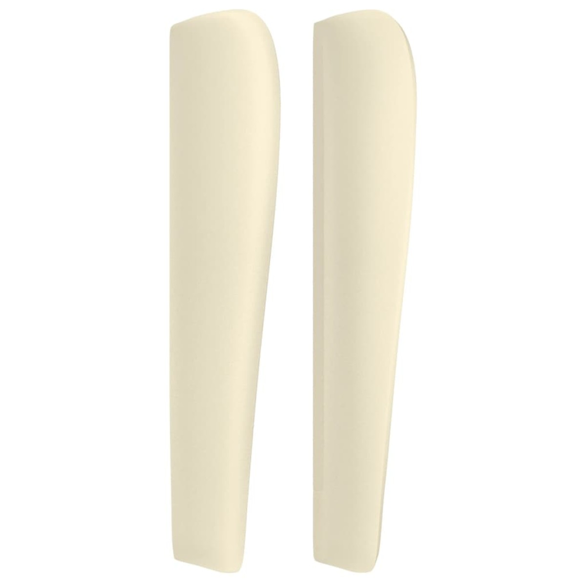 vidaXL Κεφαλάρι με Πτερύγια Κρεμ 163x23x118/128 εκ. Συνθετικό Δέρμα