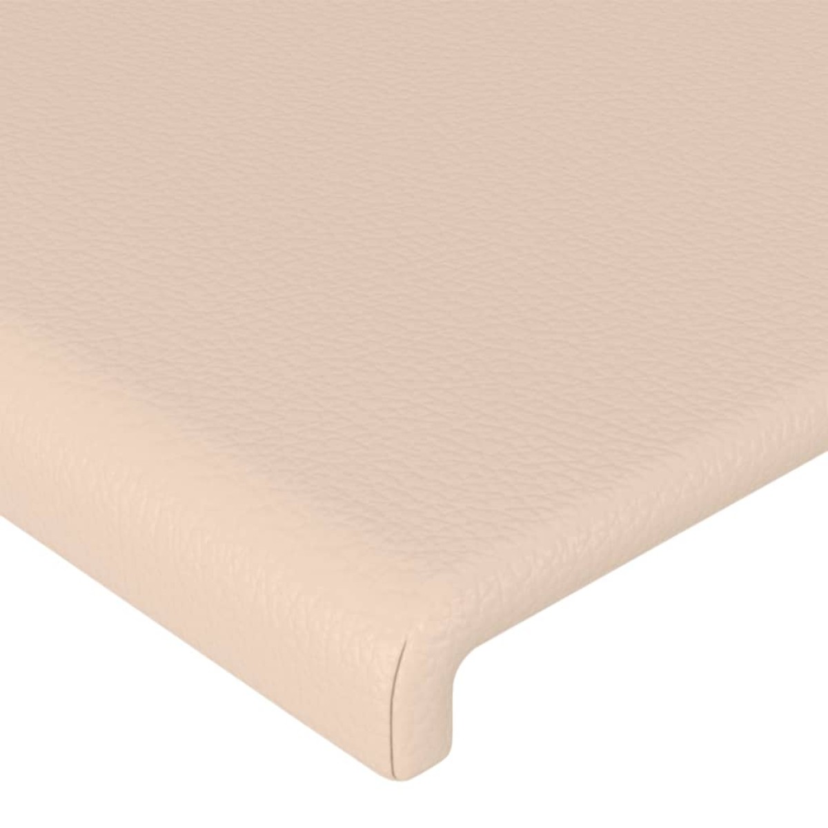 vidaXL Κεφαλάρι με Πτερύγια Καπουτσίνο 183x23x118/128 εκ. Συνθ. Δέρμα