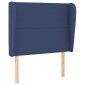 vidaXL Κεφαλάρι με Πτερύγια Μπλε 93 x 23 x 118/128 εκ. Υφασμάτινο