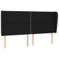vidaXL Κεφαλάρι με Πτερύγια Μαύρο 163x23x118/128 εκ. Υφασμάτινο