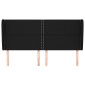 vidaXL Κεφαλάρι με Πτερύγια Μαύρο 163x23x118/128 εκ. Υφασμάτινο