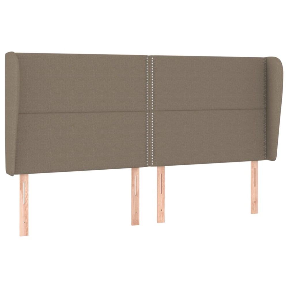 vidaXL Κεφαλάρι με Πτερύγια Taupe 203x23x118/128 εκ. Υφασμάτινο