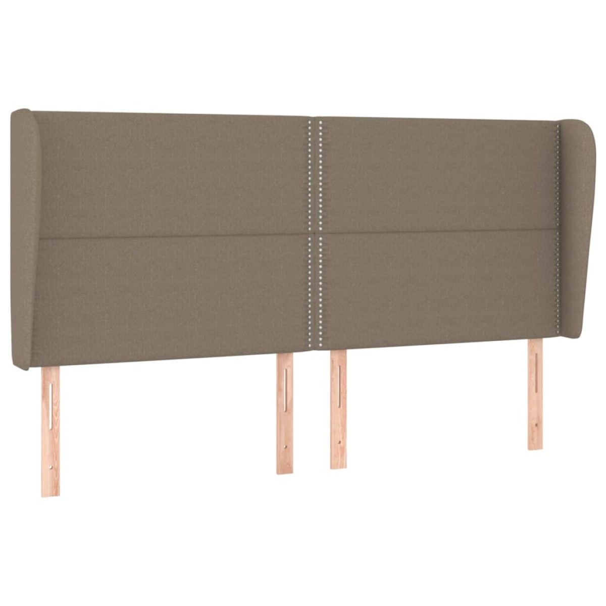vidaXL Κεφαλάρι με Πτερύγια Taupe 203x23x118/128 εκ. Υφασμάτινο