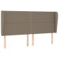 vidaXL Κεφαλάρι με Πτερύγια Taupe 203x23x118/128 εκ. Υφασμάτινο