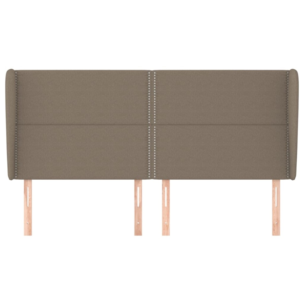 vidaXL Κεφαλάρι με Πτερύγια Taupe 203x23x118/128 εκ. Υφασμάτινο