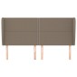 vidaXL Κεφαλάρι με Πτερύγια Taupe 203x23x118/128 εκ. Υφασμάτινο
