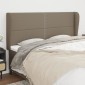 vidaXL Κεφαλάρι με Πτερύγια Taupe 203x23x118/128 εκ. Υφασμάτινο