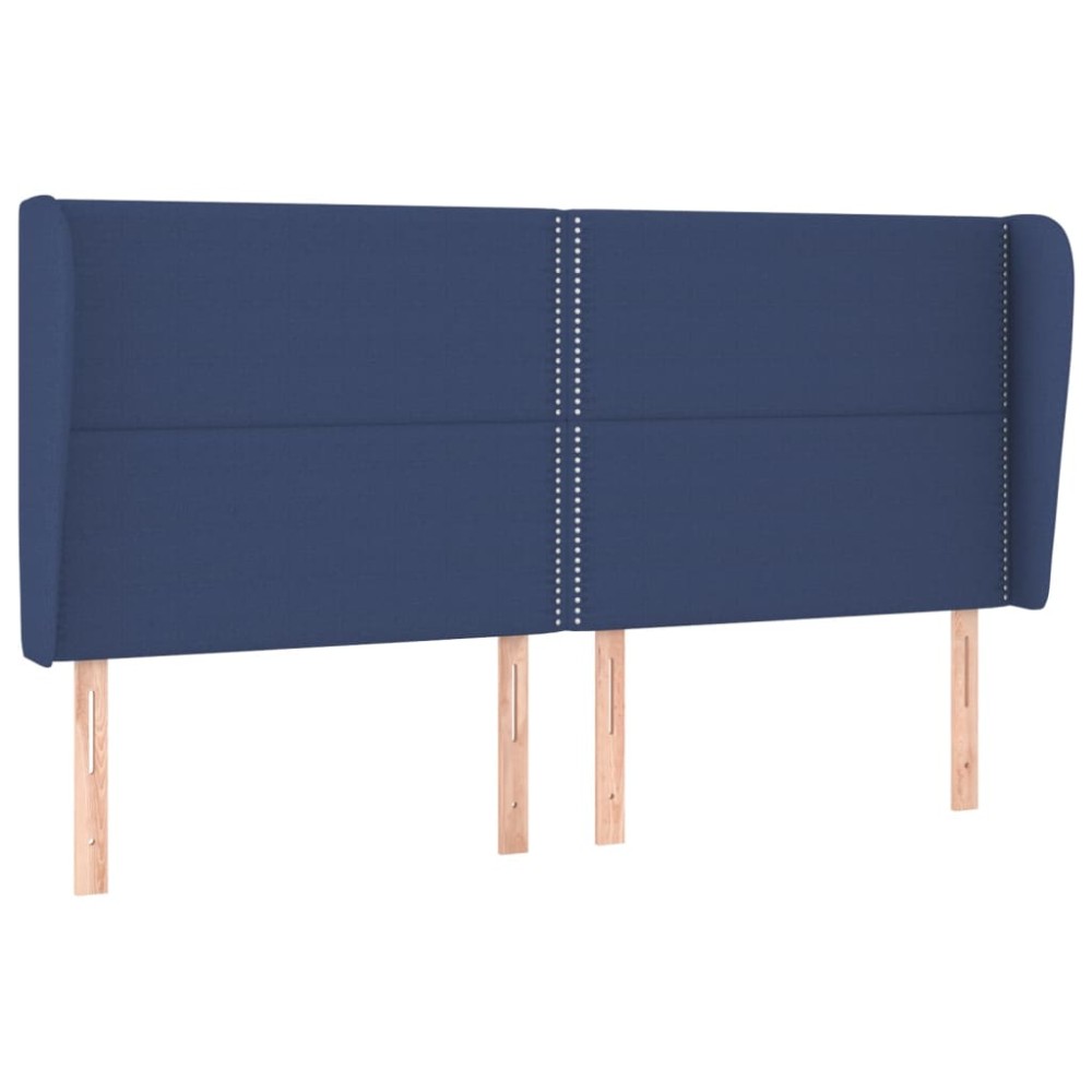 vidaXL Κεφαλάρι με Πτερύγια Μπλε 203x23x118/128 εκ. Υφασμάτινο