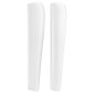 vidaXL Κεφαλάρι με Πτερύγια Λευκό 103x23x118/128 εκ. Συνθετικό Δέρμα
